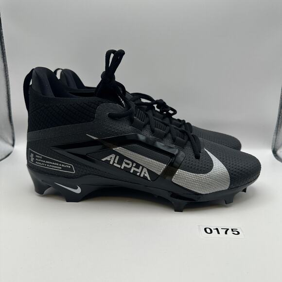 NIKE Men\'s 10.5 Alpha Elite 4 Menace Football Cleats FD7036-002 main image 6